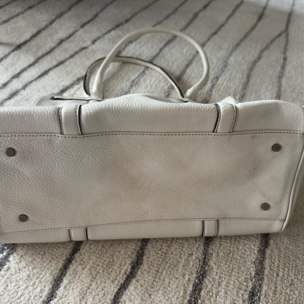 Ann Taylor Cream leather Shoulder Bag - Picture 6 of 8